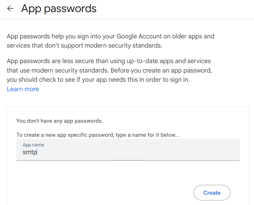 Using Gmail SMTP image 3