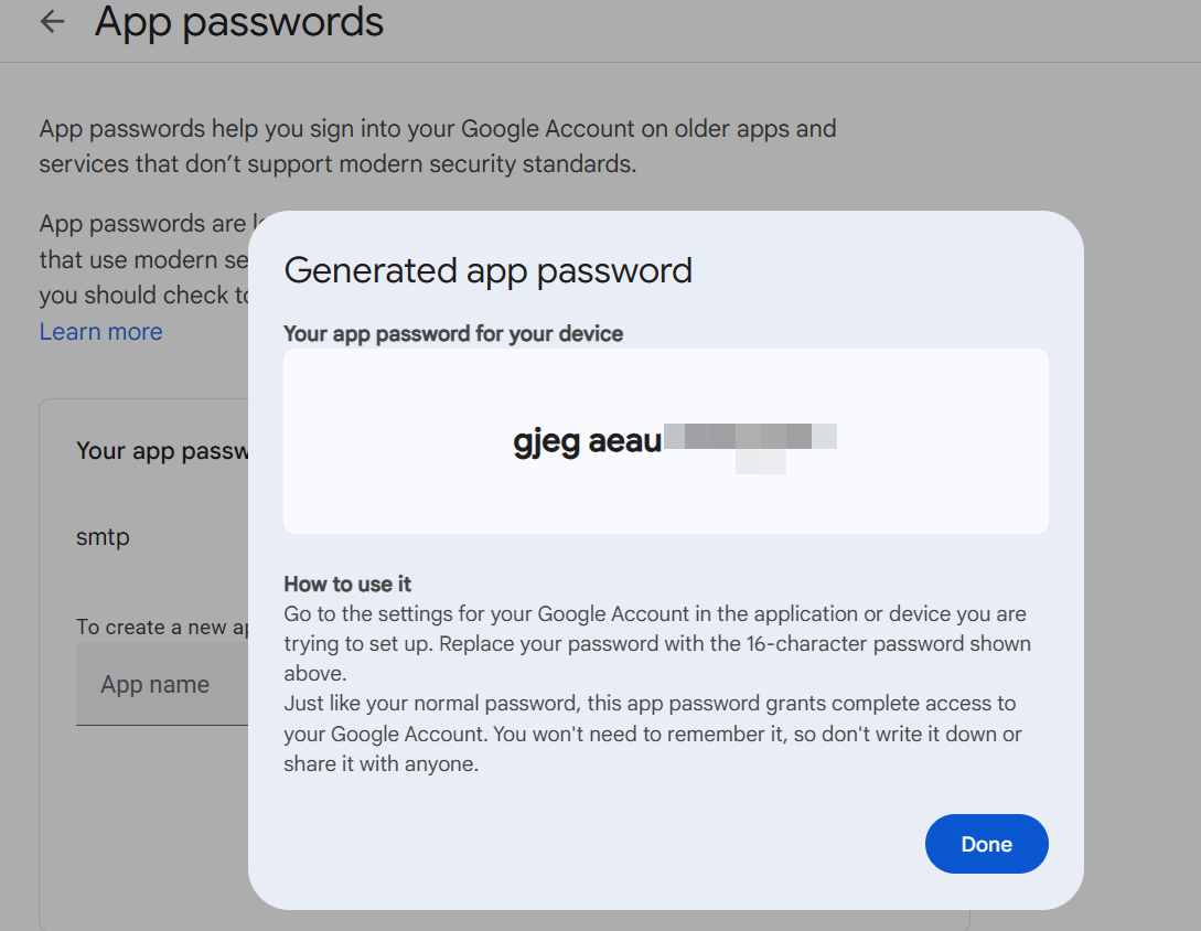 Using Gmail SMTP image 4