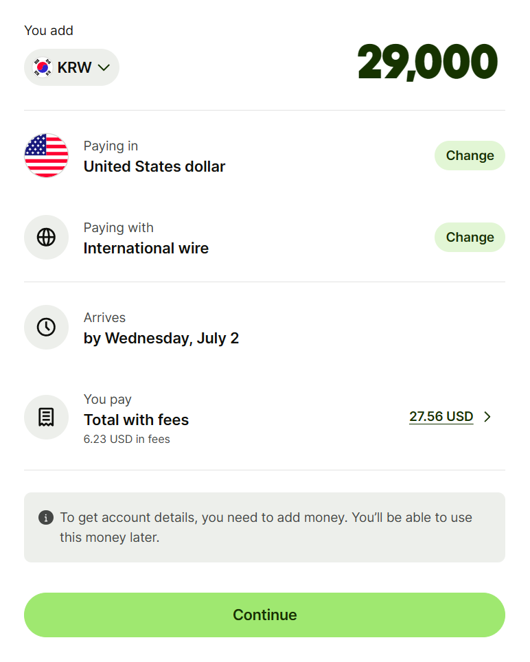 Wise로 쉽게 USD 통장 개설하기(해외송금/입금-SWIFT ) 이미지 9