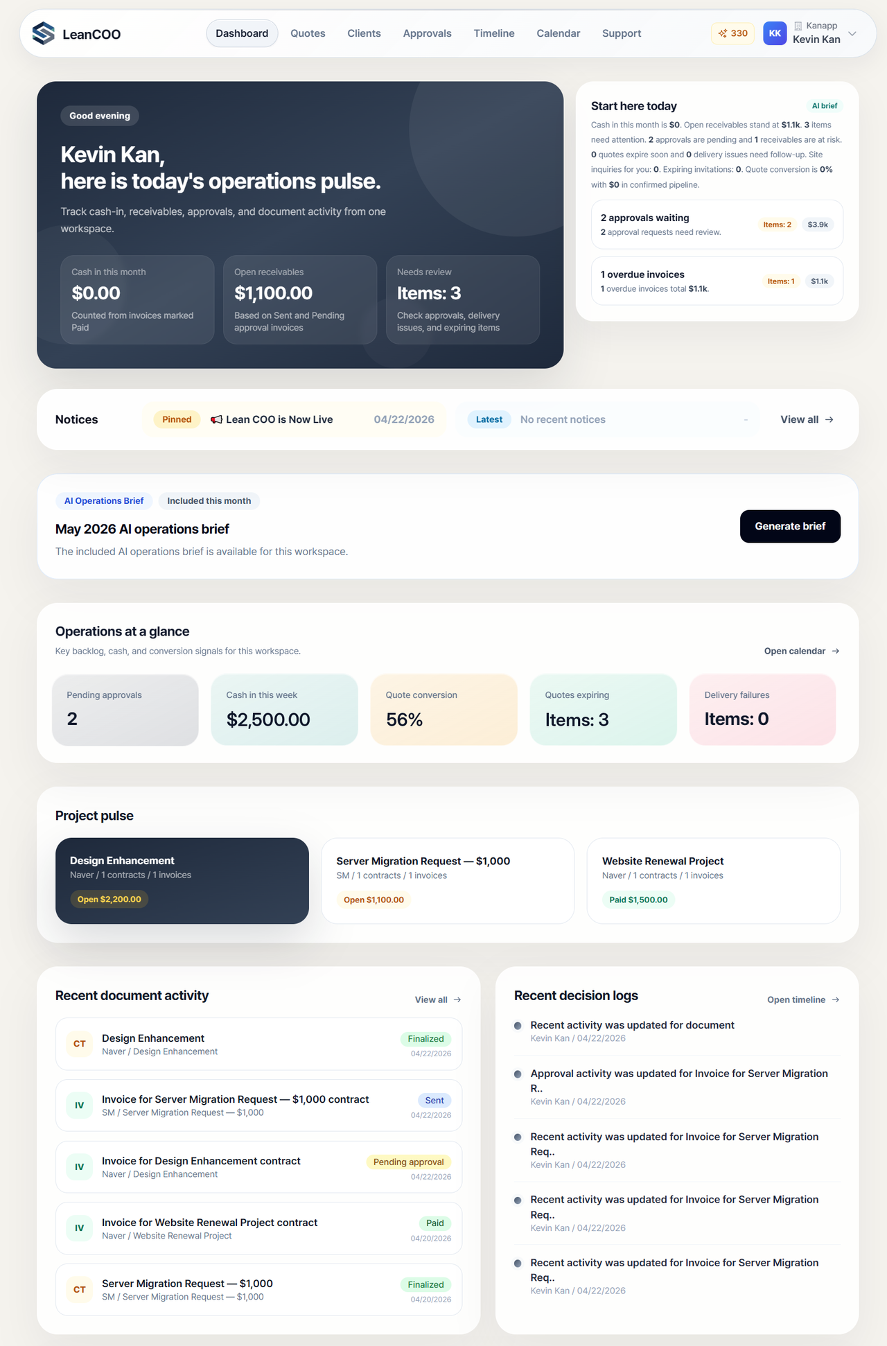 From Quote to Cash, in One Unbroken Flow — The Story of Building LeanCOO image 3